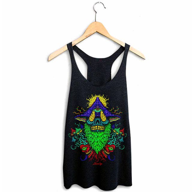 Voodoo Magic Mushroom Trip Racerback: MEDIUM