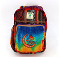 Hemp Moon Mushroom Hand Embroidered Sling Backpack