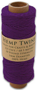 Hemptopia Hemp Twine spool, 225ft, 100% Natural: Natural