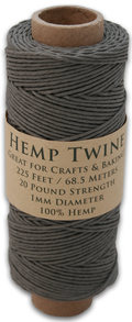 Hemptopia Hemp Twine spool, 225ft, 100% Natural: Natural