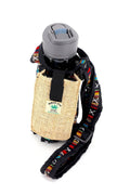 100% Hemp with Gheri Mix Water Bottle Holder: HEMP