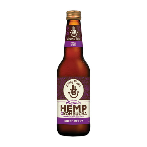 Happy Hippie Hemp Kombucha Mixed Berry 330ml