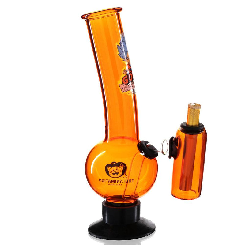 BW - Goku Dual Chamber Glass 30cm Bubble Bong - Orange