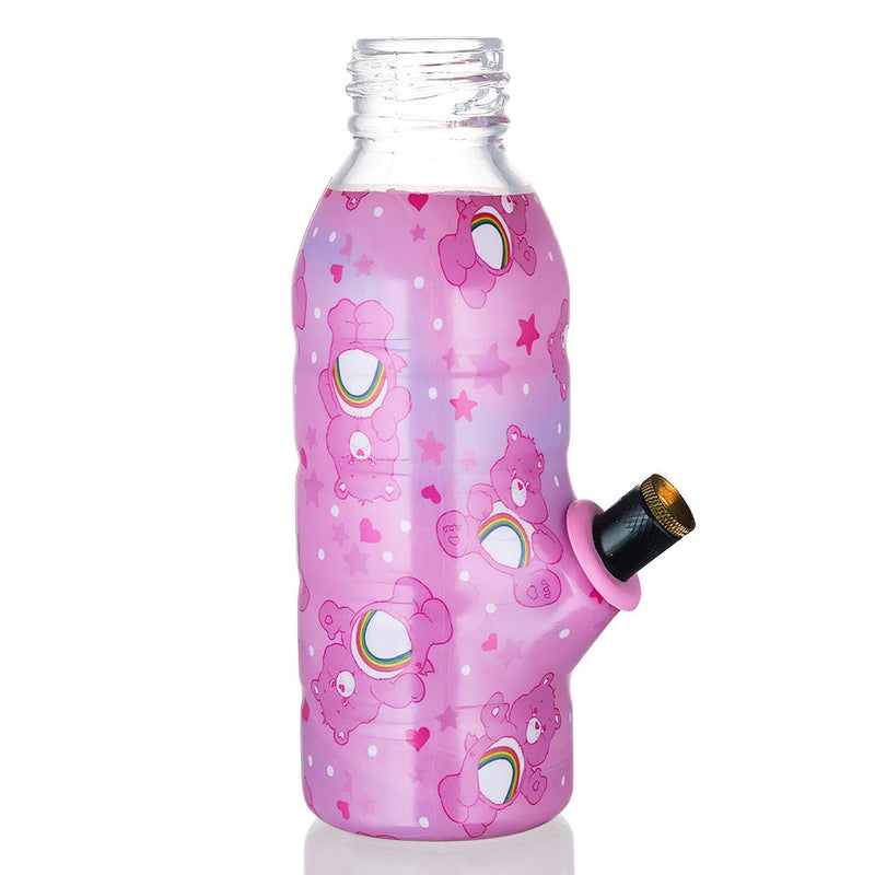 BW - Care Bears 17.5cm Glass Bottle Bong - Pink