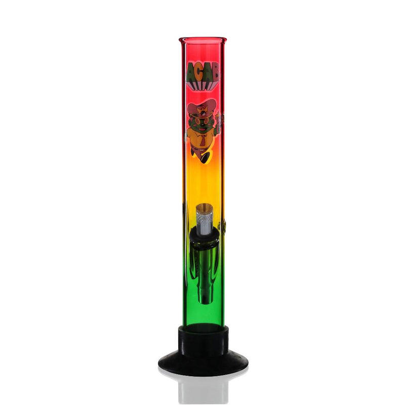 BW - Bong Chill Park ACAB Tube 33cm Glass Bong Rasta