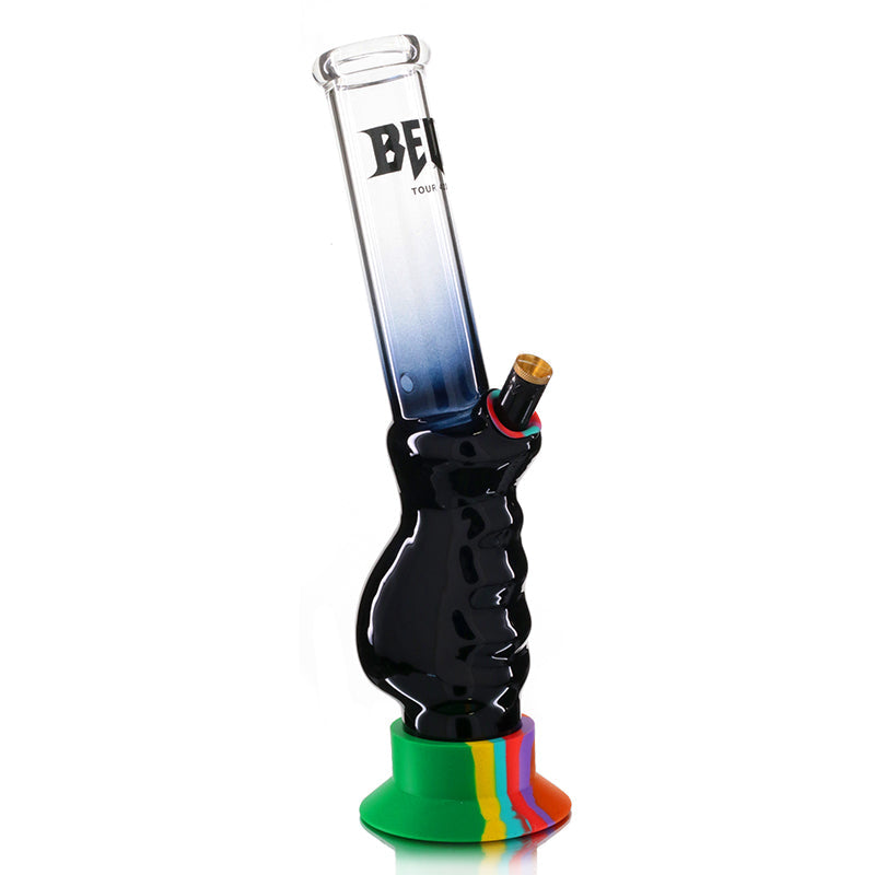 BW - Beug Logo Glass 33cm Gripper Bong - Black