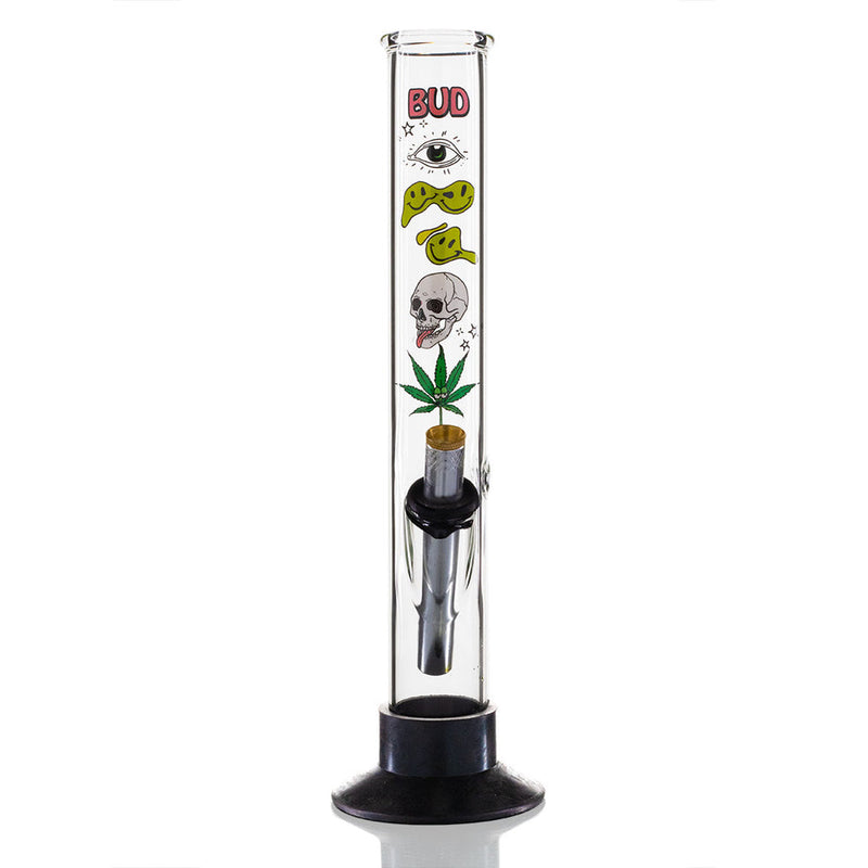 BW - Best Buds Tube 33cm Glass Bong - Clear