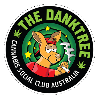 Sticker.  The Danktree Cannabis Social Club Custom Die-cut Sticker