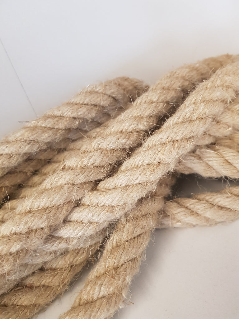 Rope. 20mm Hemp Rope Twisted Natural 1m – Get Hempified Store