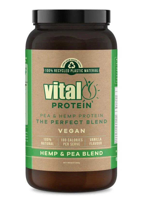 Vital Pea & Hemp Plant Protein Powder 500g