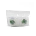 PLASTIC BAG ZIP LOCK- WEED LEAF