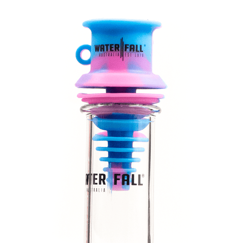 WATERFALL | GOBDOM PIPE SILICONE MOUTHPIECE - Blue/Pink