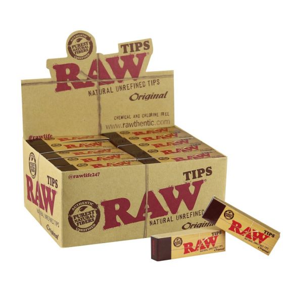 RAW.   Natural Unrefined Tips Original