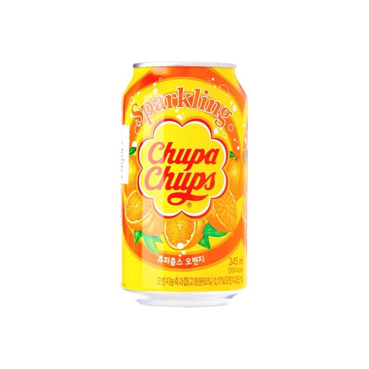 Chupa Chups Sparkling Orange Flavoured Soft Drink 
