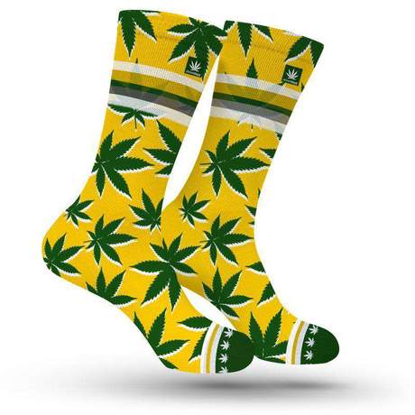 Socks.  Australia Green N Gold WEED MARIJUANA STONER