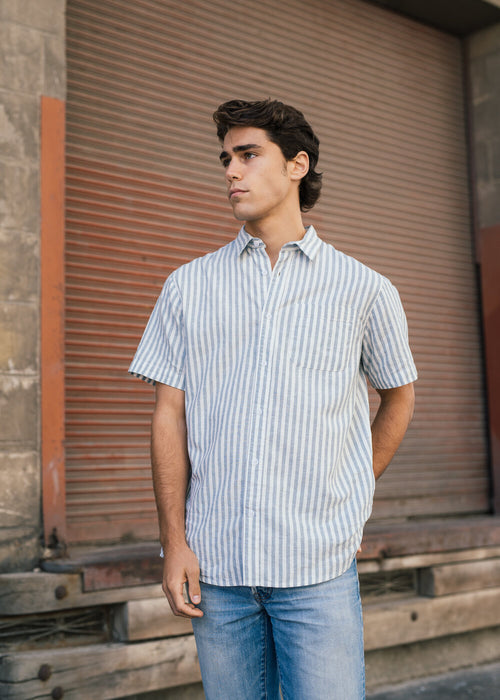 Newtown Shirt Short-Sleeve / Stripe