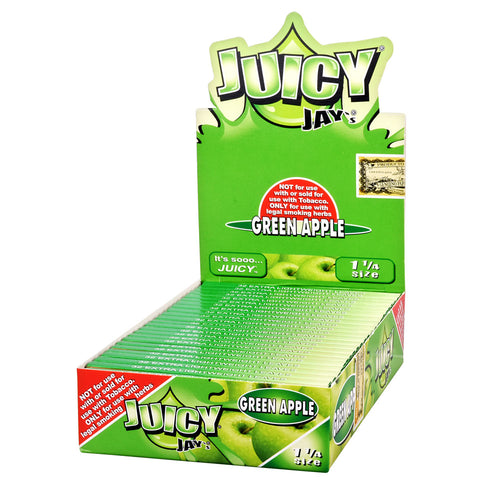 Juicy Jay's 1 1/4 Rolling Papers - Green Apple
