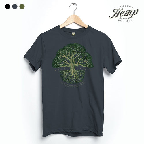 T shirt.   Know Your Roots Hemp