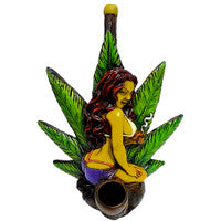 Novelty.  Mary Jane Girl Handcrafted Pipe | 6"