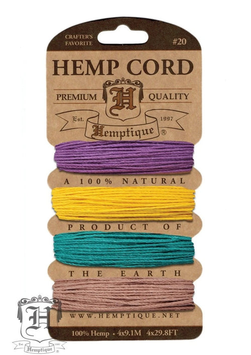 Hemp Cord Card #10/#20 ⌀ .5mm/1mm  - Jester