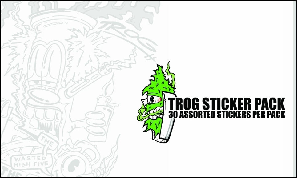 TROG ASSORTED STICKER PACK – Get Hempified Store