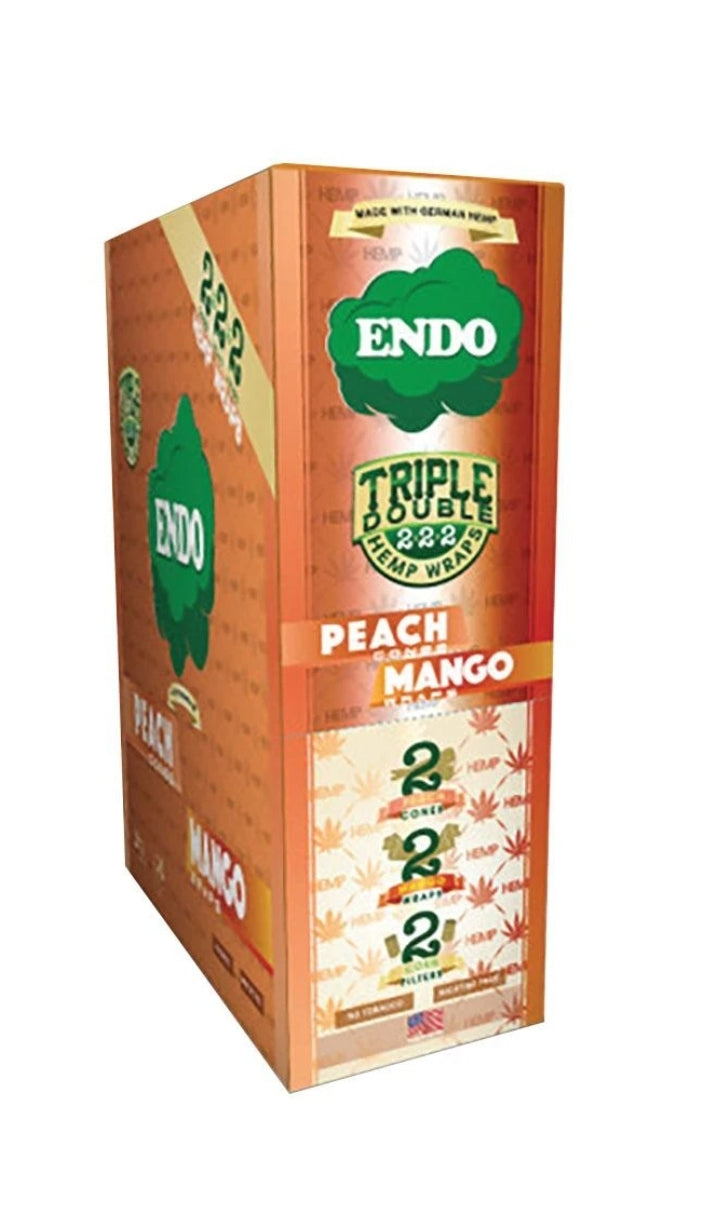 Endo Triple Double 2 Hemp Wrap Peach/ Mango