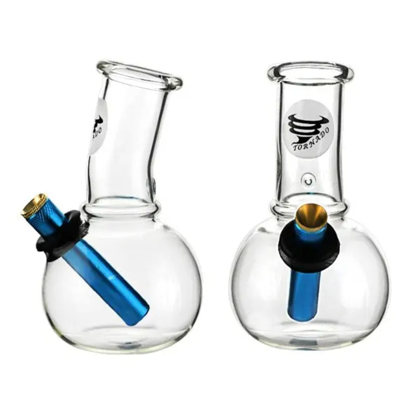 Clear Glassy Bubble Waterpipe – 14cm