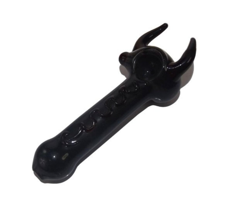 Glass pipe.  Devil’s Horn Glass Pipe – 12.5cm