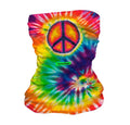 Tie Dye Peace Face Gaiter