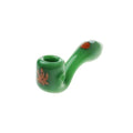 Glass pipe.  Famous Brandz Puff Puff Pass Sherlock Hand Pipe
