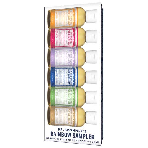 Dr Bronner's Rainbow Sampler Pack (6 x 59ml)