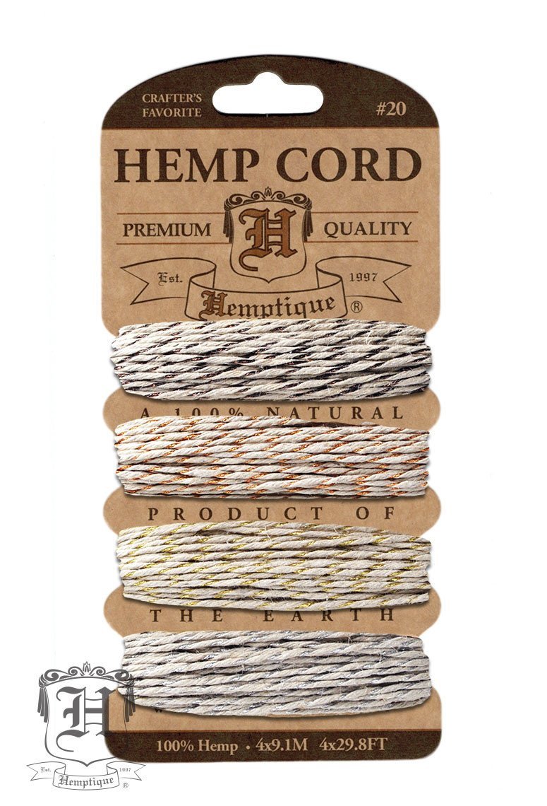 Hemp Cord Card Metallic #10/#20 .5mm/1mm
- Vintage