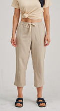 LSB2184 Ladies Hemp Cotton 7/8 Elastic Waist Pant