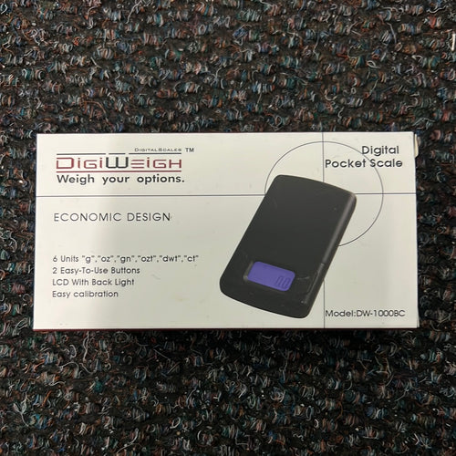 DigiWeigh Economic Design Digital Pocket Scale - 1000g x 0.1g