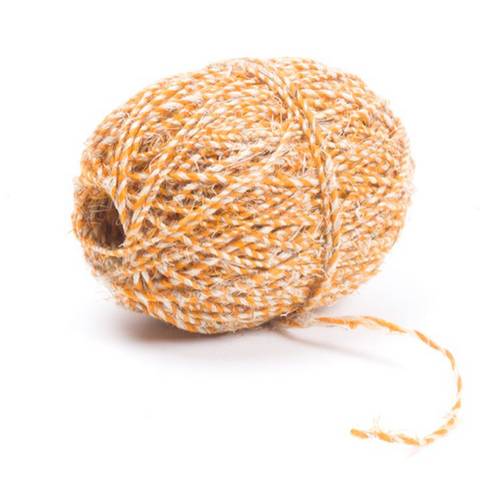 Variegated Hemp Twine - Yellow  and Natural 50m 2819