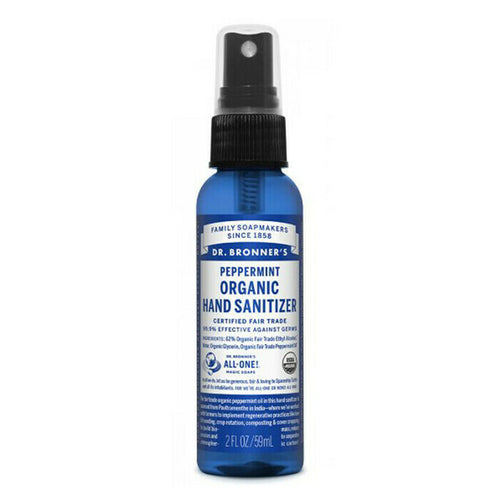 Dr. Bronners Organic Hand Sanitizer Peppermint 59ml