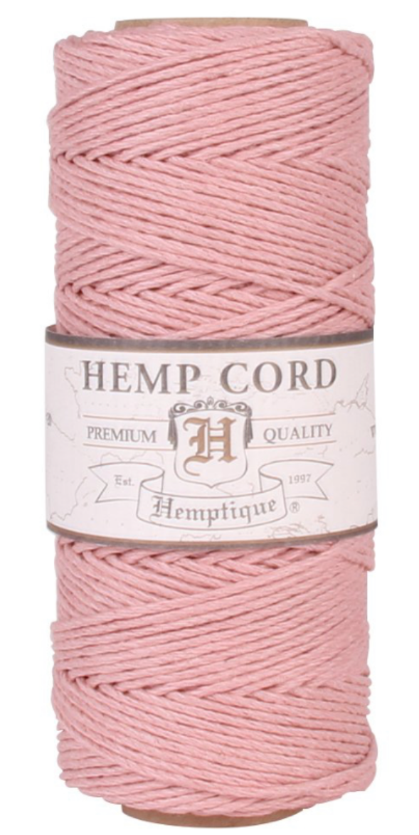Hemp Cord 62.5 Meters - Dusty Pink