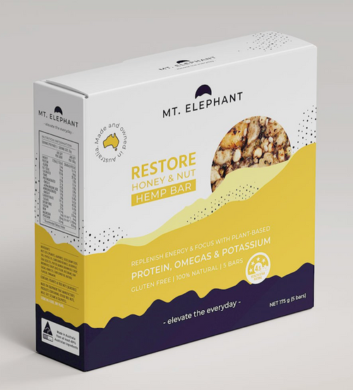 My. Elephant - Restore Honey & Nut Hemp Bar Box