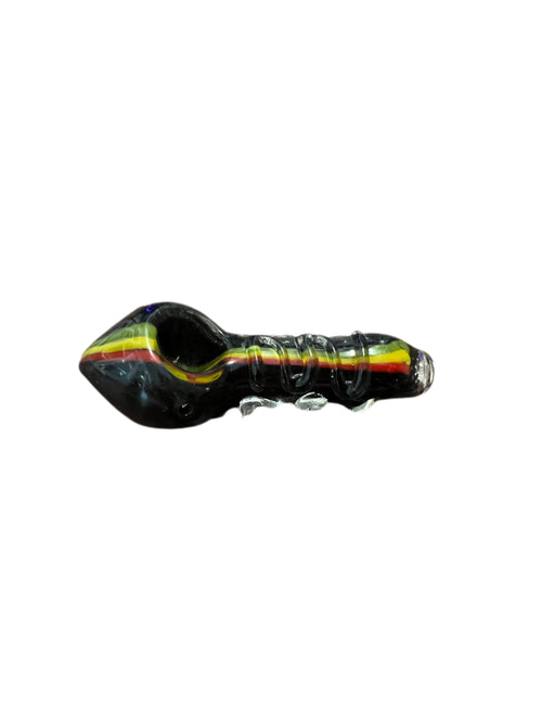 Glass pipe.    Rasta Pipe Blown Glass Small by agung