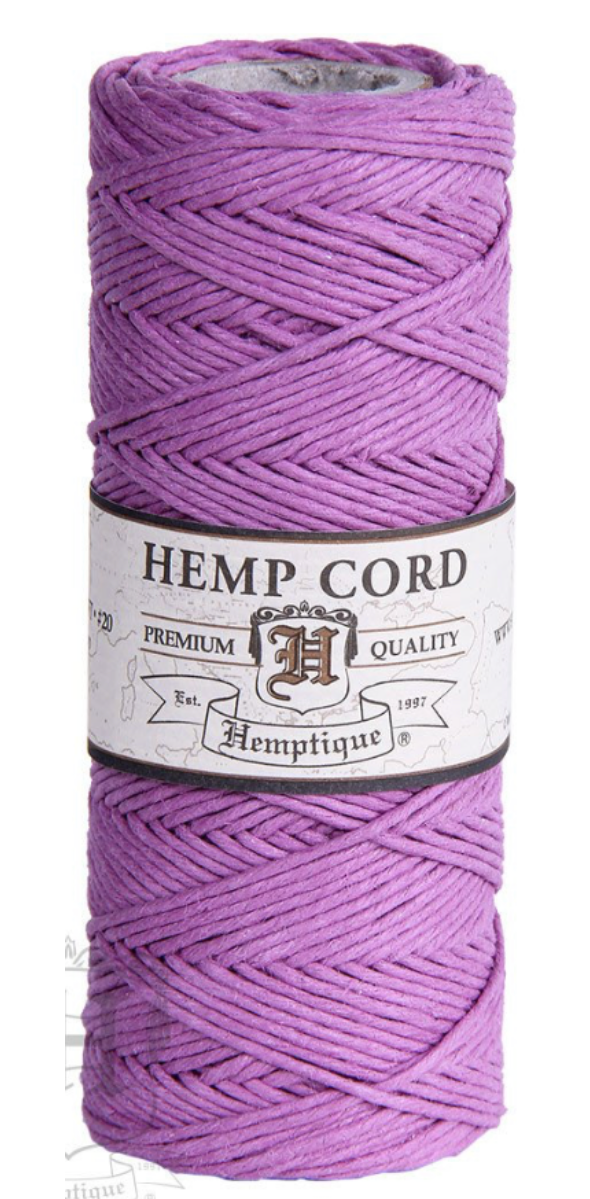 Hemp Cord 125 Meters - Heather Pink