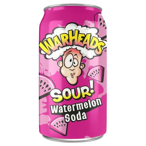 WARHEADS SOUR WATERMELON USA SOFT DRINK CAN (355ML)