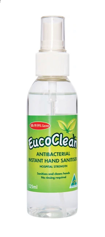 Eucoclean Antibacterial Hand Sanitizer Hospital Strength 125ml