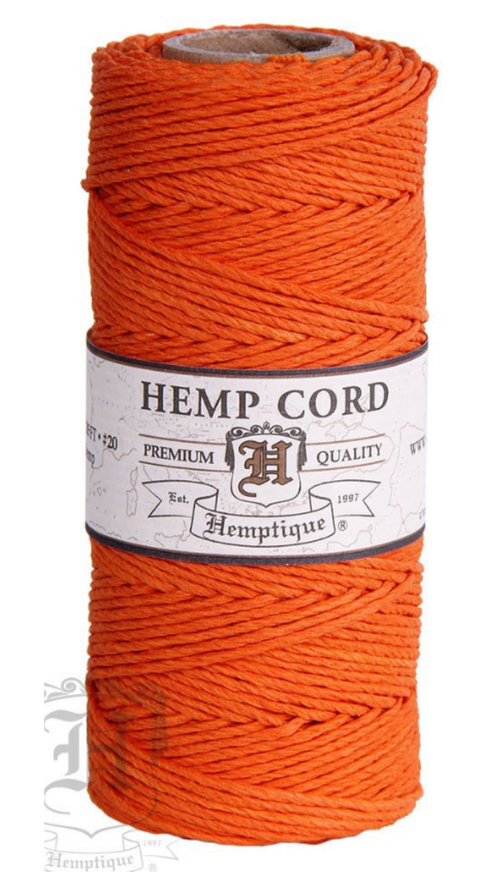 Hemp Cord #20 62m - Orange