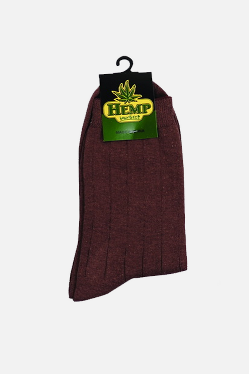 Men’s Hemp Cotton Regular Socks-Khaki